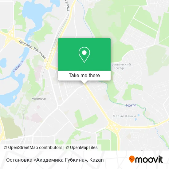 Остановка «Академика Губкина» map