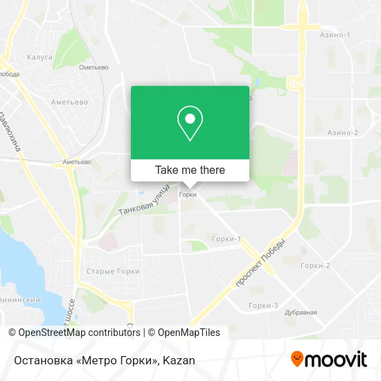 Остановка «Метро Горки» map