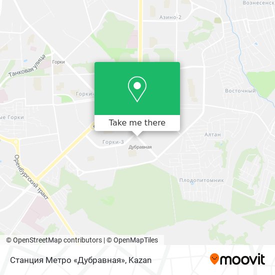 Станция Метро «Дубравная» map