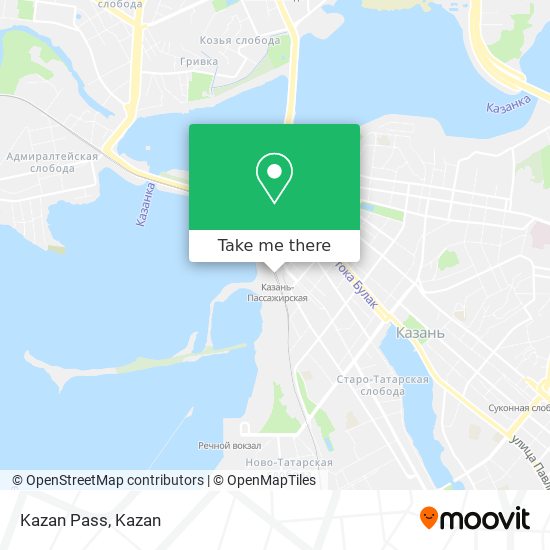 Kazan Pass map