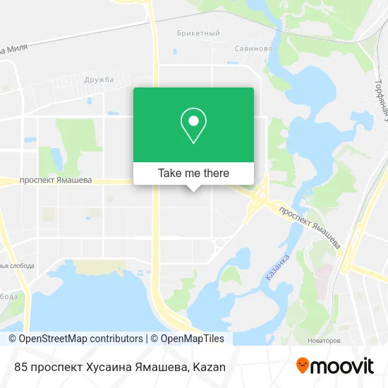 85 проспект Хусаина Ямашева map