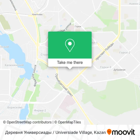 Деревня Универсиады / Universiade Village map