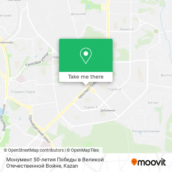 Монумент 50-летия Победы в Великой Отечественной Войне map