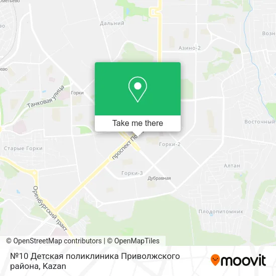 №10 Детская поликлиника Приволжского района map