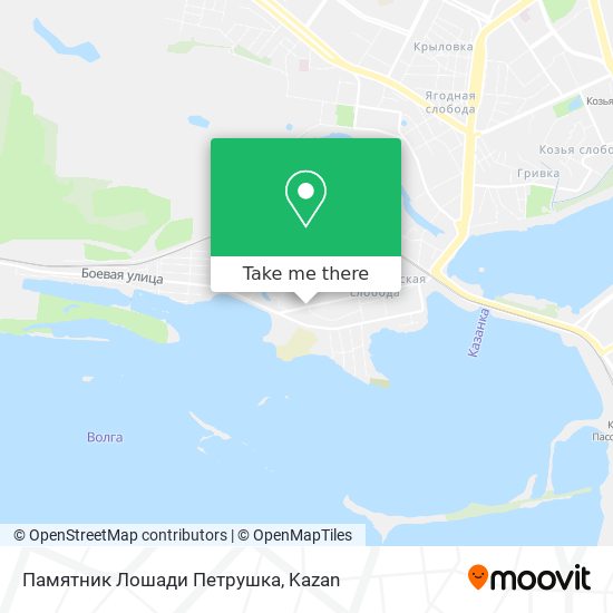 Памятник Лошади Петрушка map