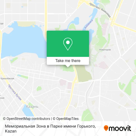 Мемориальная Зона в Парке имени Горького map