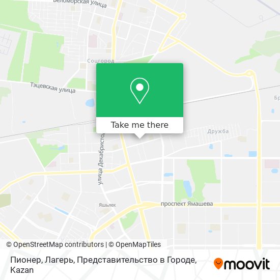 Пионер, Лагерь, Представительство в Городе map