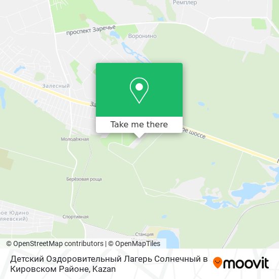 Детский Оздоровительный Лагерь Солнечный в Кировском Районе map