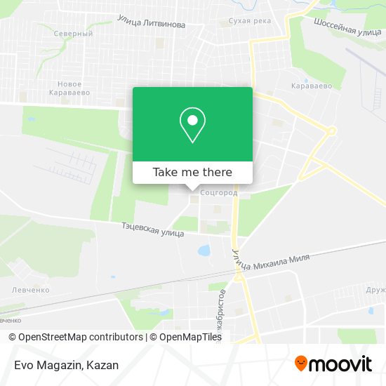 Evo Magazin map