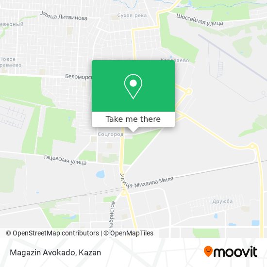 Magazin Avokado map