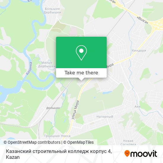 Казанский строительный колледж корпус 4 map