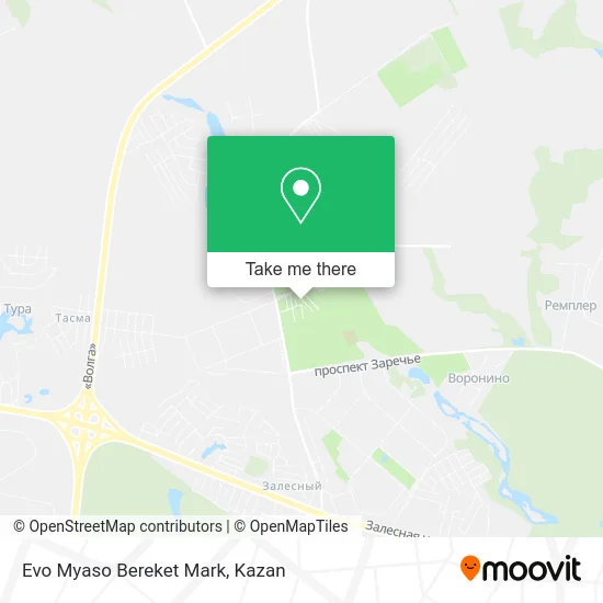 Evo Myaso Bereket Mark map