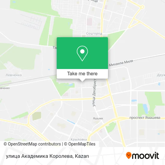 улица Академика Королева map
