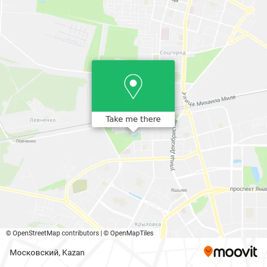 Московский map