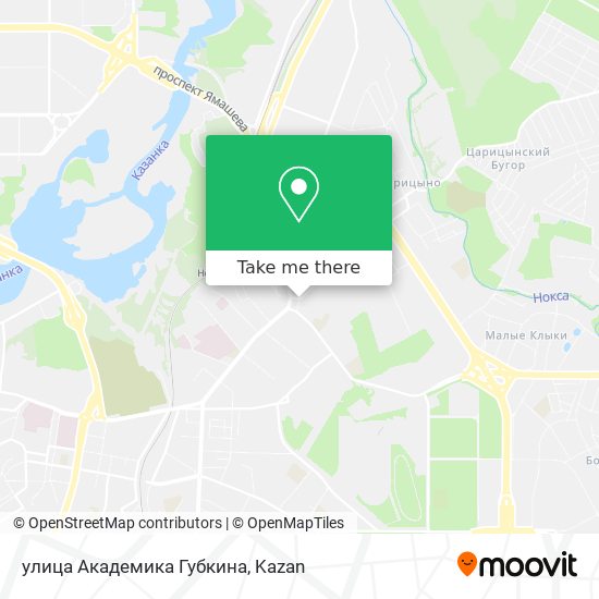улица Академика Губкина map