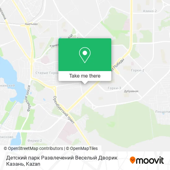 Детский парк Развлечений Веселый Дворик Казань map