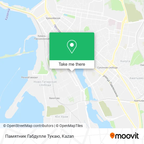 Памятник Габдулле Тукаю map