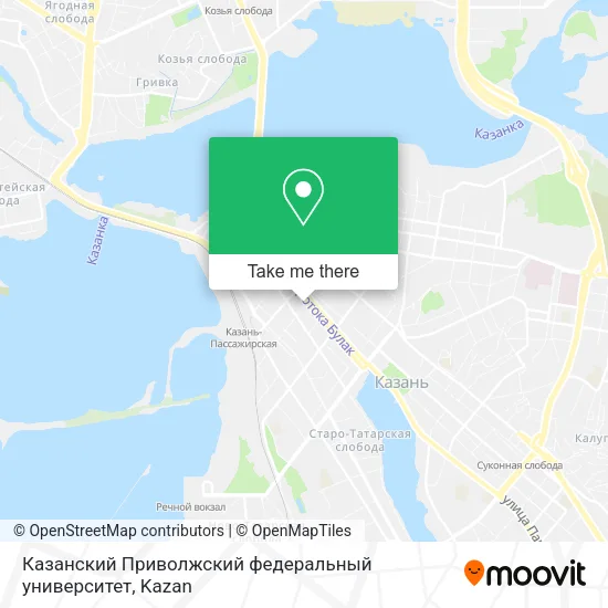 Казанский Приволжский федеральный университет map