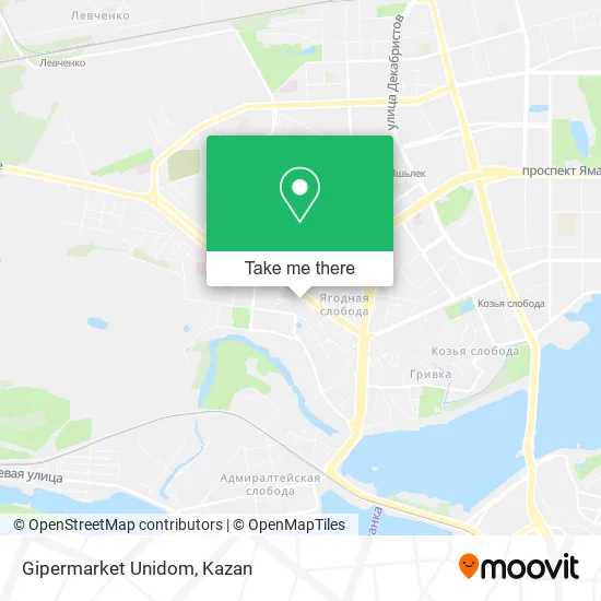 Gipermarket Unidom map