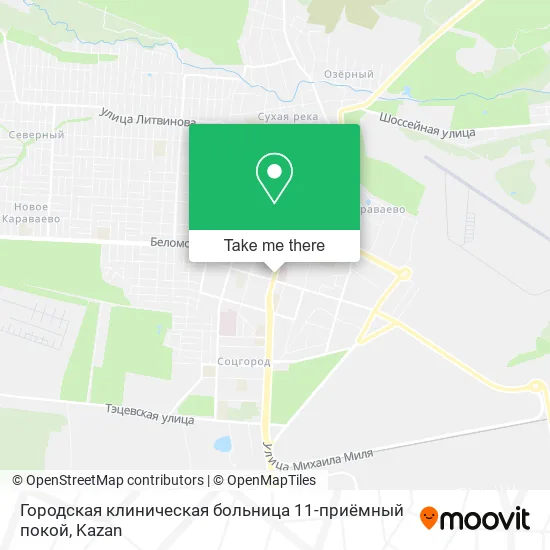 Городская клиническая больница 11-приёмный покой map