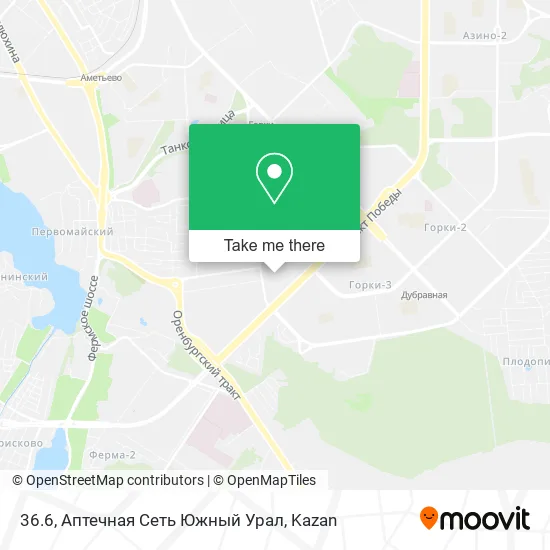 36.6, Аптечная Сеть Южный Урал map