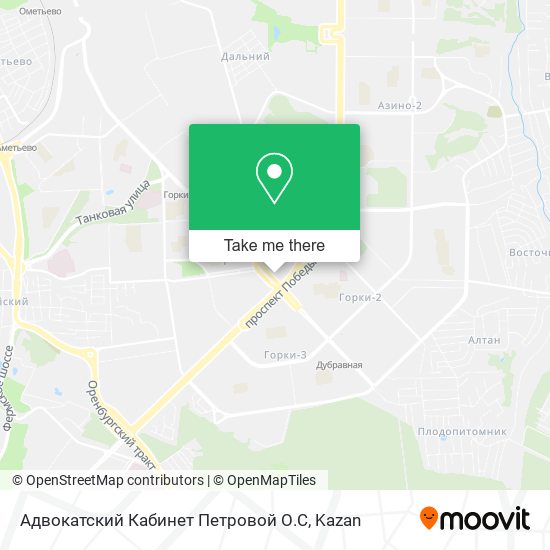 Адвокатский Кабинет Петровой О.С map