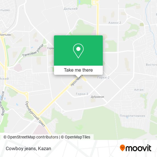 Cowboy jeans map