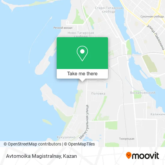 Avtomoika Magistralnay map