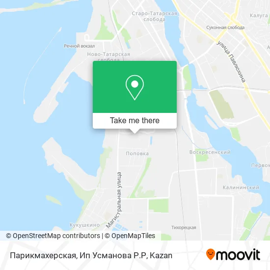 Парикмахерская, Ип Усманова Р.Р map