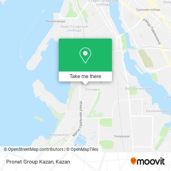 Pronet Group Kazan map