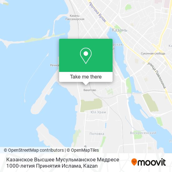 Казанское Высшее Мусульманское Медресе 1000-летия Принятия Ислама map