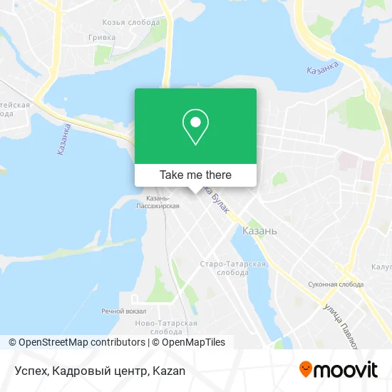 Успех, Кадровый центр map