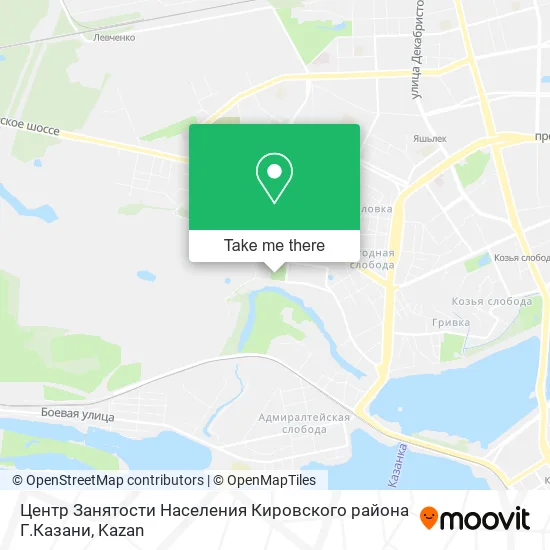 Центр Занятости Населения Кировского района Г.Казани map