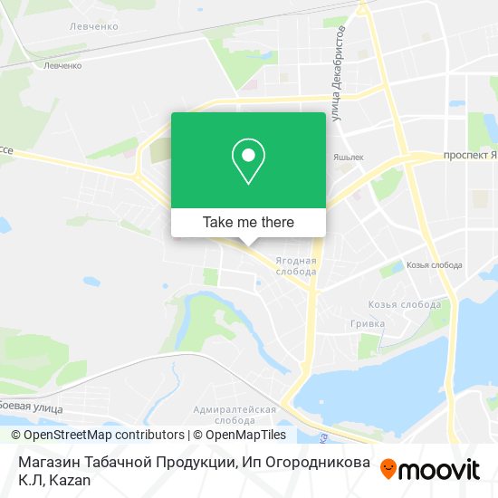 Магазин Табачной Продукции, Ип Огородникова К.Л map