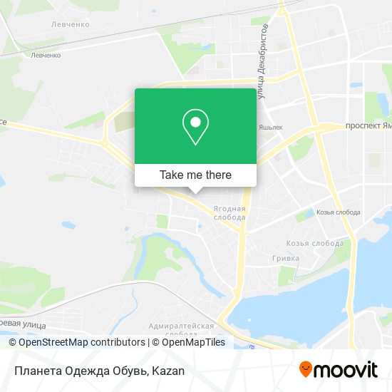 Планета Одежда Обувь map