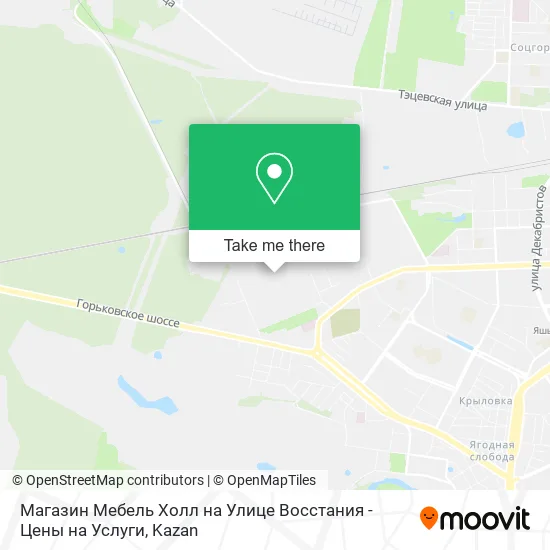 Магазин Мебель Холл на Улице Восстания - Цены на Услуги map