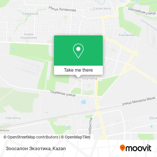 Зоосалон Экзотика map