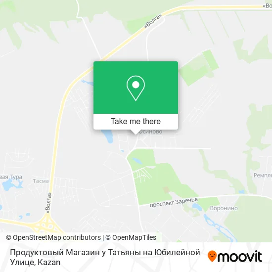 Продуктовый Магазин у Татьяны на Юбилейной Улице map