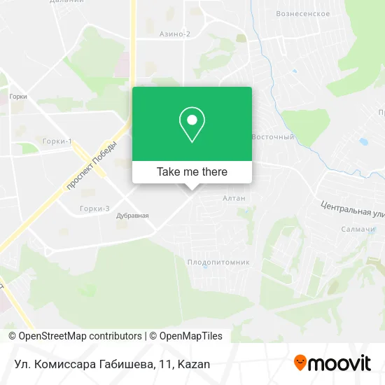 Ул. Комиссара Габишева, 11 map