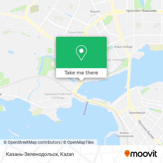 Казань-Зеленодольск map