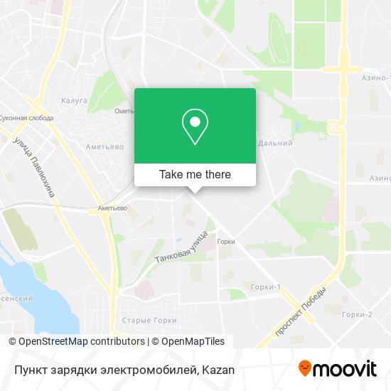 Пункт зарядки электромобилей map