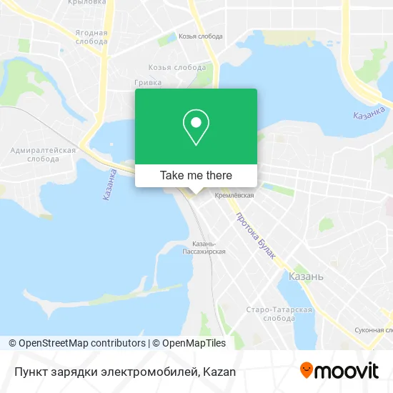 Пункт зарядки электромобилей map