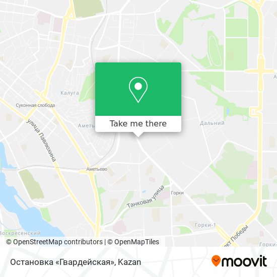 Остановка «Гвардейская» map
