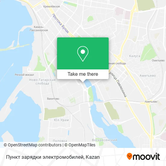 Пункт зарядки электромобилей map