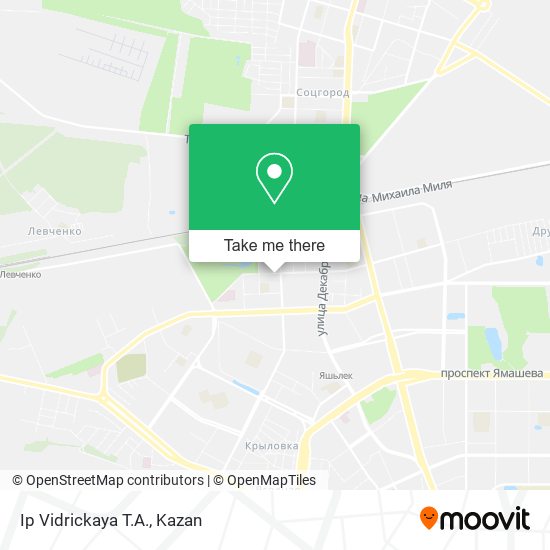 Ip Vidrickaya T.A. map