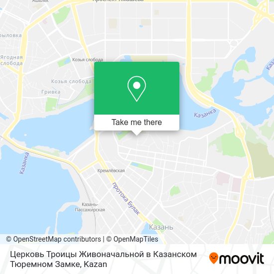 Церковь Троицы Живоначальной в Казанском Тюремном Замке map