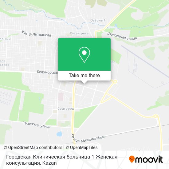 Городская Клиническая больница 1 Женская консультация map