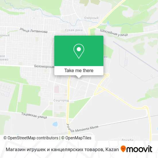 Магазин игрушек и канцелярских товаров map