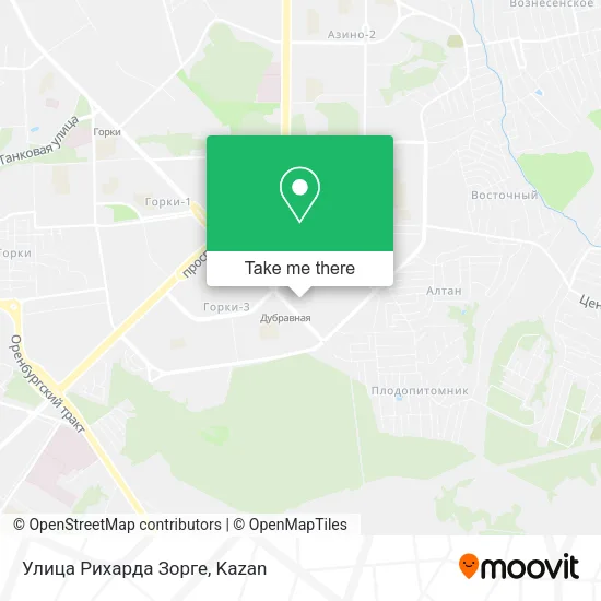 Улица Рихарда Зорге map