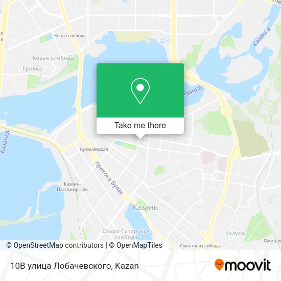 10В улица Лобачевского map